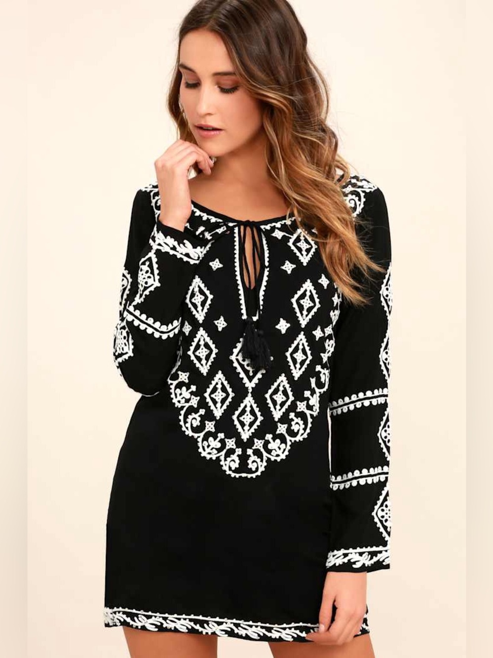 Lulu's ‘A Day In the Life’ Embroidered Dress